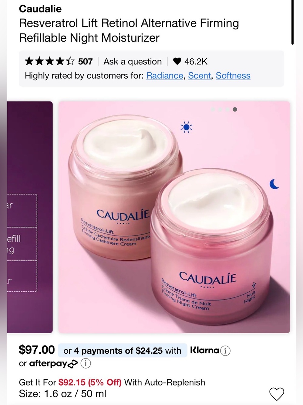 Caudalie Resveratrol-Lift Firming Night Cream